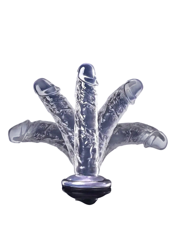 Transparent Dildo with Suction Cup - Flexible & Realistic Design